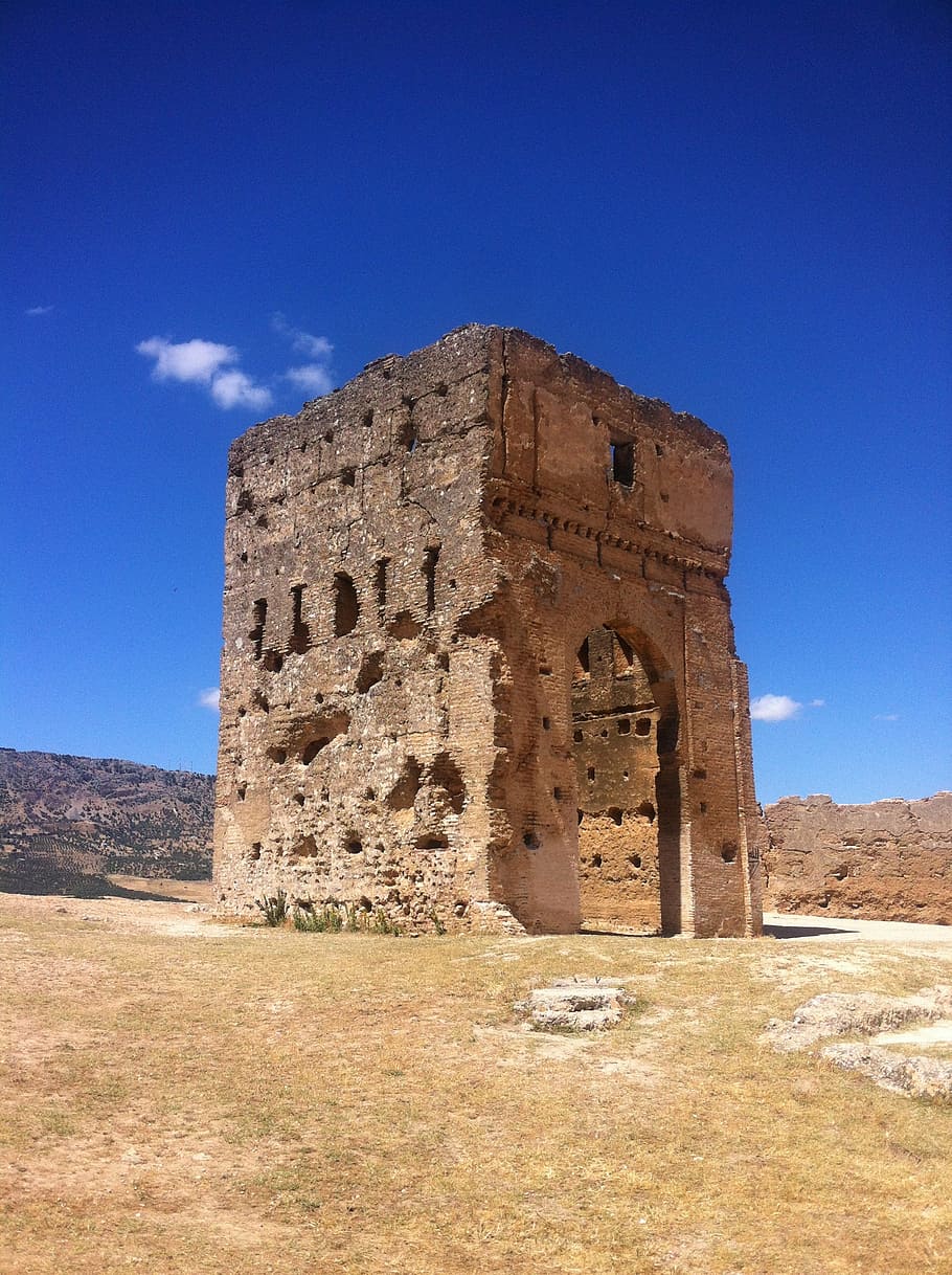 morocco, fez, ruins, old, ancient, tower, building, archaeology HD wallpaper