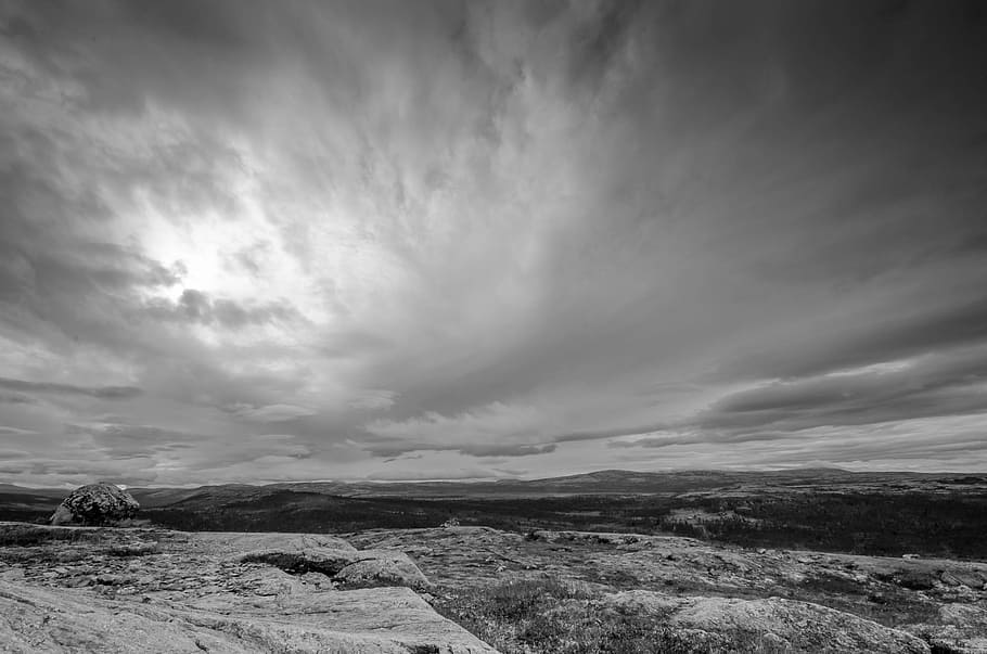 views, mountain, gray, infinite, the nature of the, norway HD wallpaper