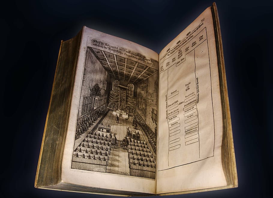 book, old, old book, historically, read, font, middle ages HD wallpaper