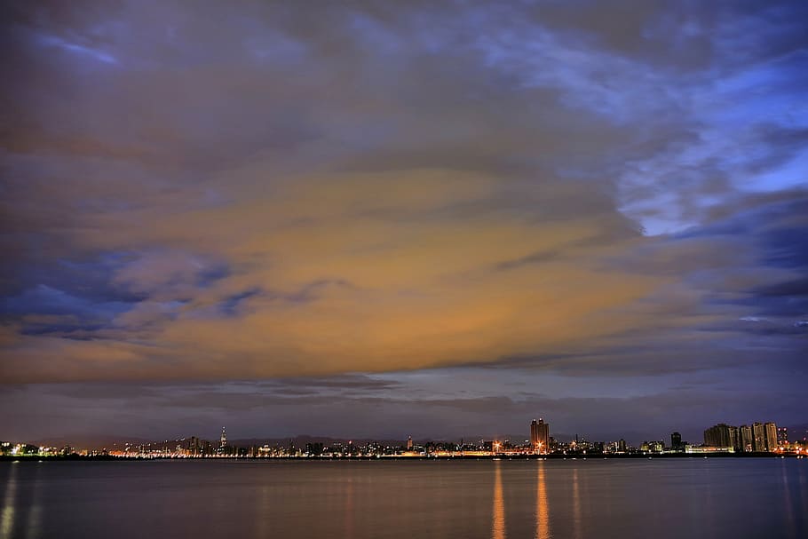 architecture, city, cityscape, clouds, dawn, dusk, evening HD wallpaper