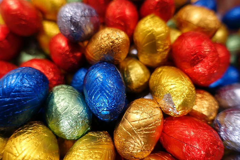 chocolate pack lot, eggs, easter, easter egg, holiday, season HD wallpaper