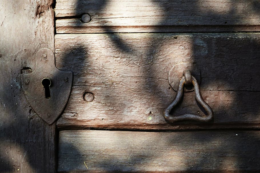 old, lock, door, iron, cellar, old door, entrance, cellar door HD wallpaper