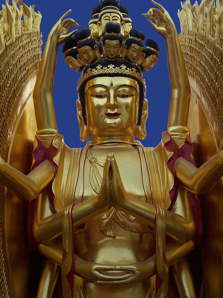 Buddhist, Gold, Asia, Religion, Buddha, temple, buddhism, religious, HD wallpaper