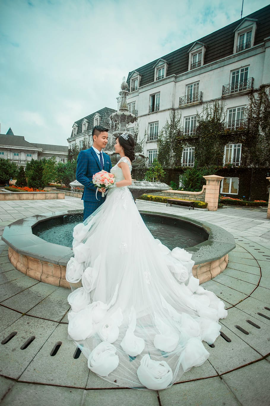 sequence, hoai phuong, trinh hai, wedding, newlywed, bride HD wallpaper