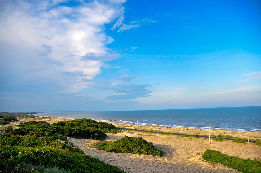 mountain, sky, beach, vietnam, sea, water, scenics - nature HD wallpaper