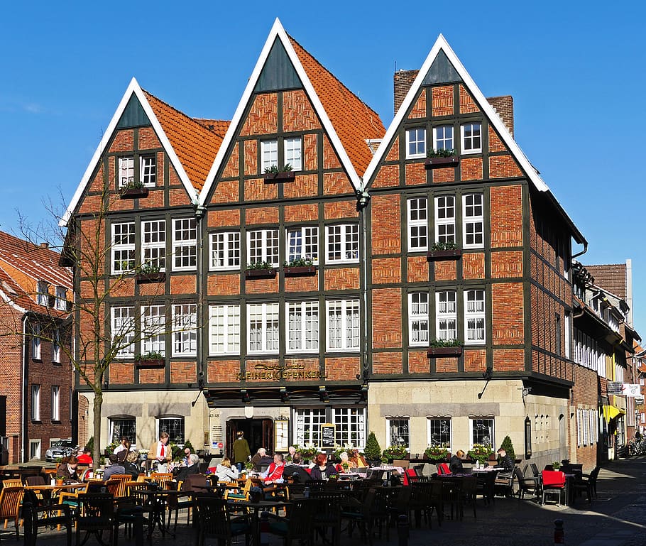 tradition restaurant, münster, downtown, outside catering, HD wallpaper