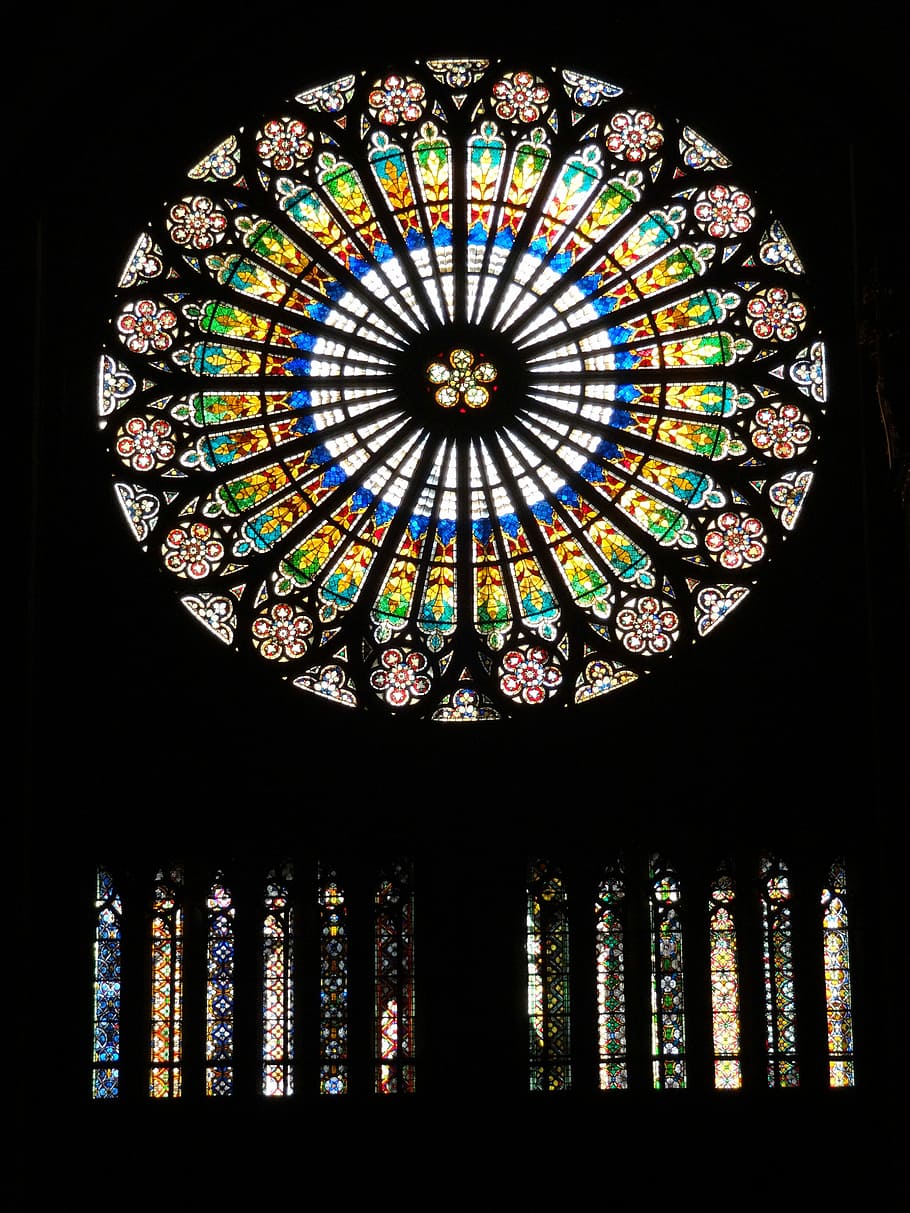 Dom, Cologne Cathedral, Window, architecture, stained Glass