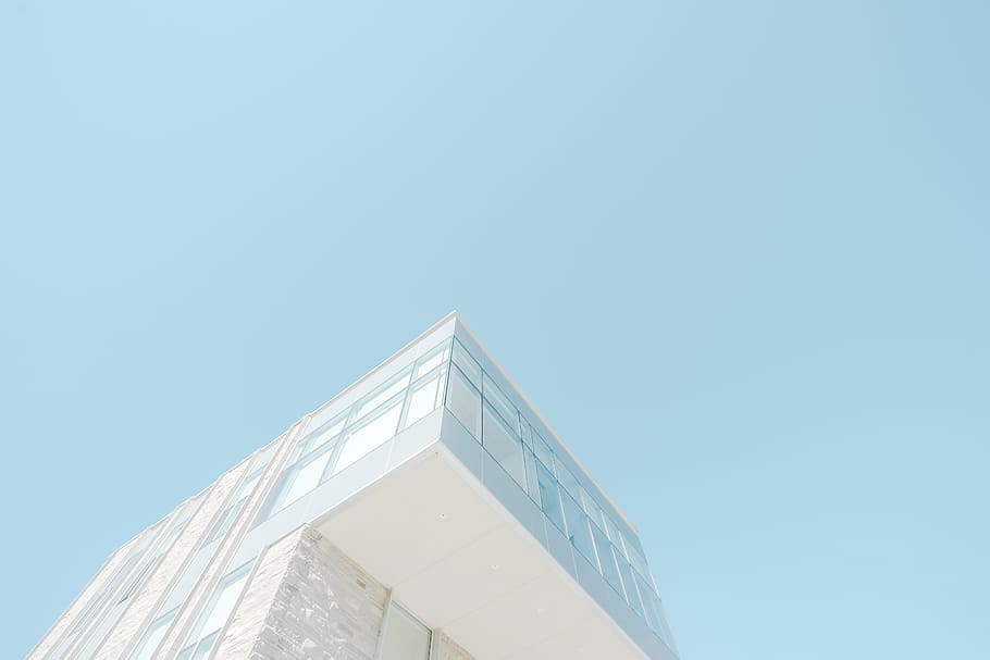 architecture, building, infrastructure, blue, sky, house, built structure HD wallpaper