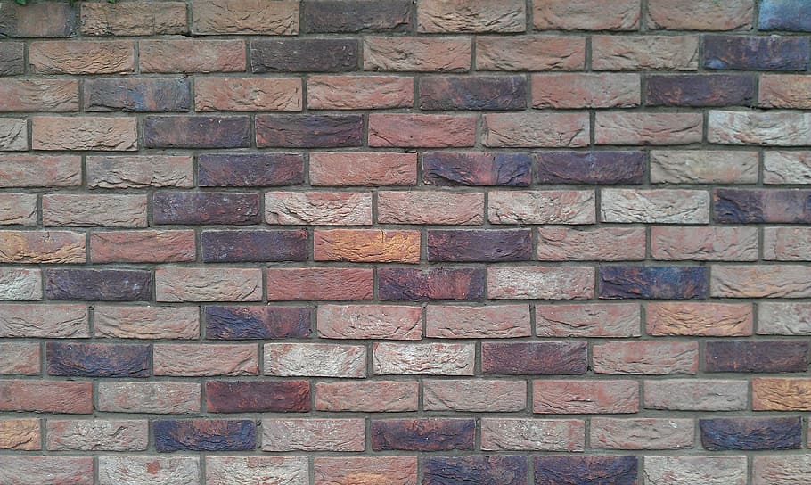bricks, wall, material, rough, brickwall, backdrop, block, brickwork HD wallpaper
