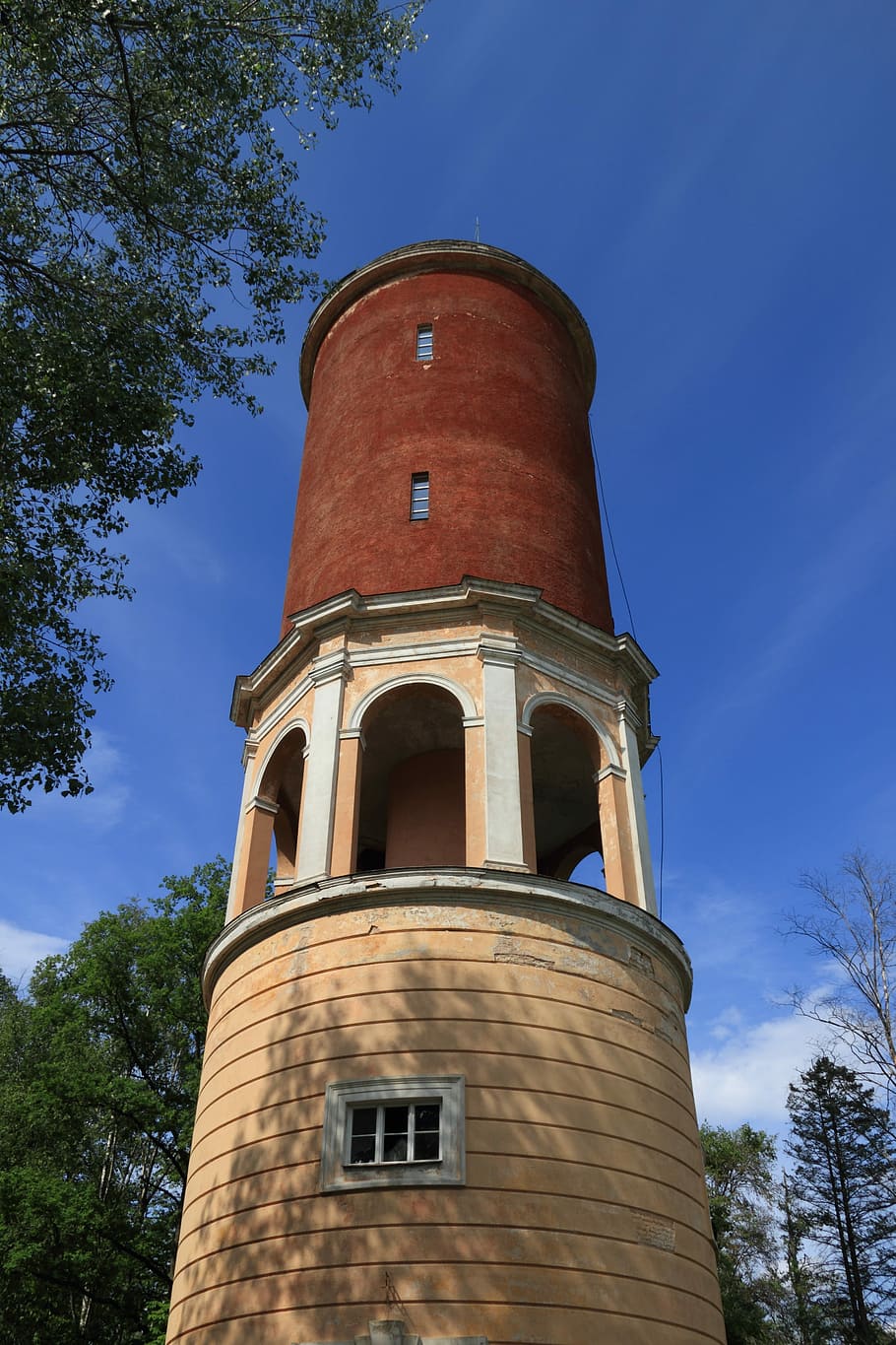 Latvia, Water, Tower, history, no people, sky, low angle view HD wallpaper