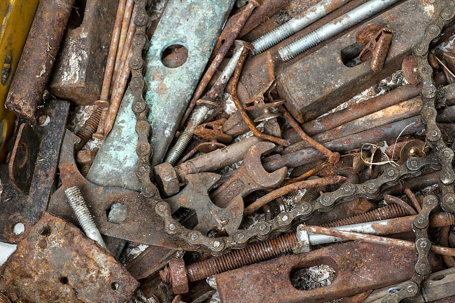 old tool, spanner, rusty, steel, repairing, equipment, construction Industry HD wallpaper