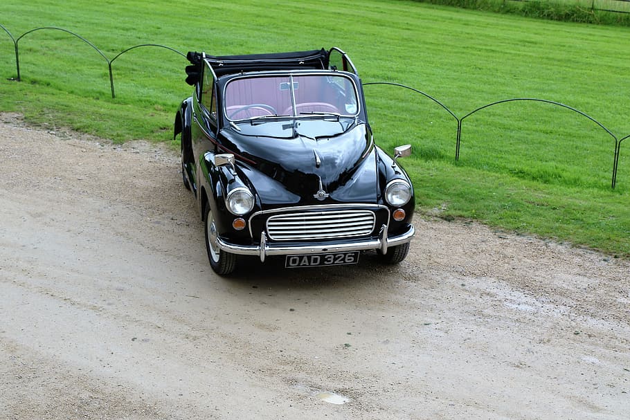Morris Minor, Old Car, Vehicle, transport, classic, english, HD wallpaper