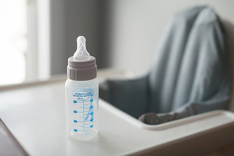 bottle, container, high chair, macro, plastic, baby Bottle HD wallpaper