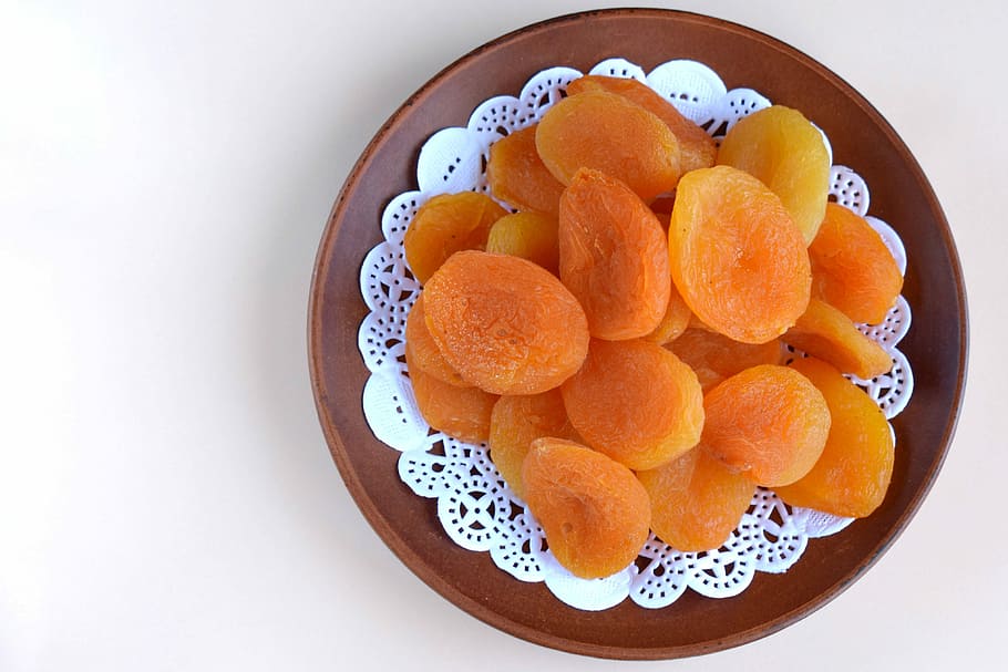 dried apricots, food, dried fruits, sweet, east, orange, macro