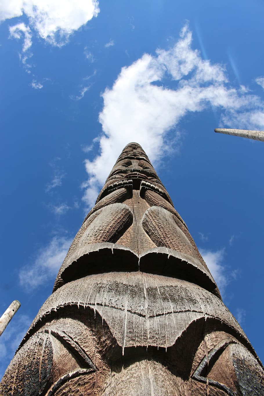 Stake, Totem Pole, Indians, Wild West, north america, kispiox, HD wallpaper