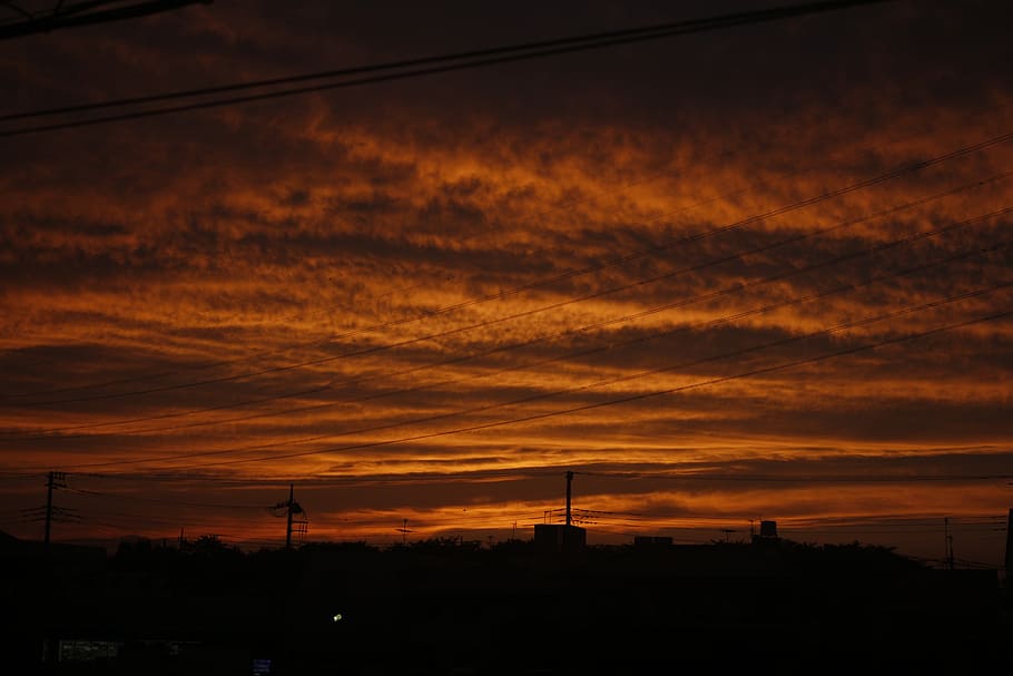 rich cloud, sunset, twilight, sky, cloud - sky, architecture HD wallpaper