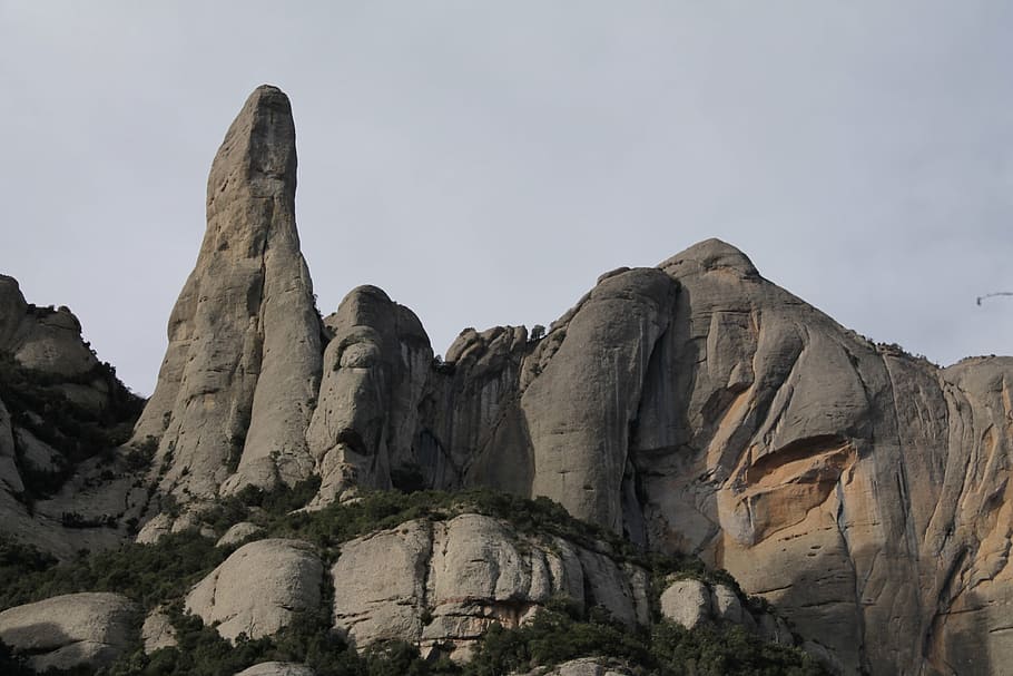 mountains, hiking, nature, landscape, rock - Object, scenics HD wallpaper