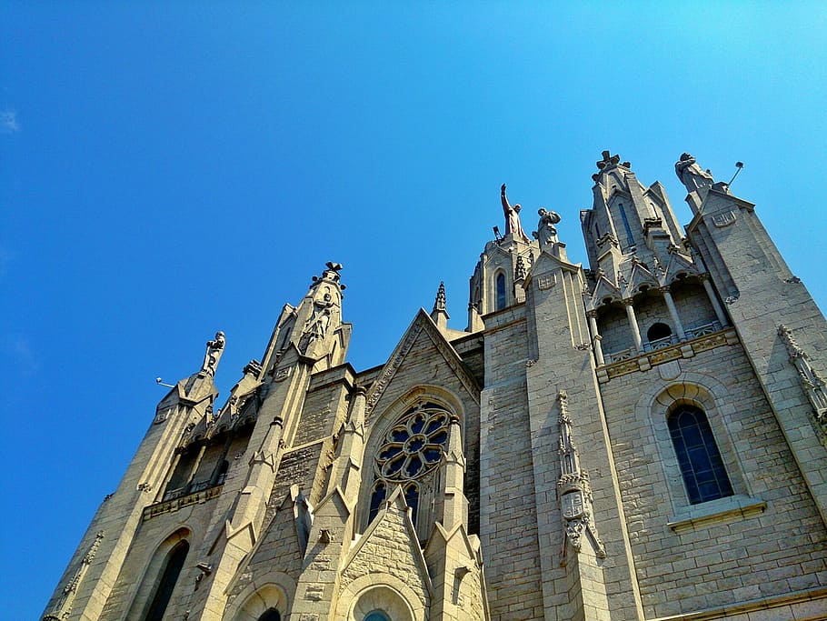 temple, mountain, icons, low angle view, sky, building exterior HD wallpaper