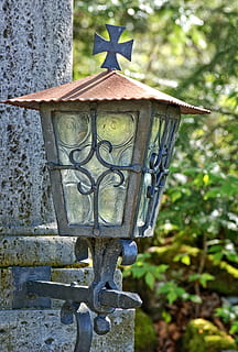 lamp, lighting, lantern, candlestick, outdoor, old, out of date HD wallpaper