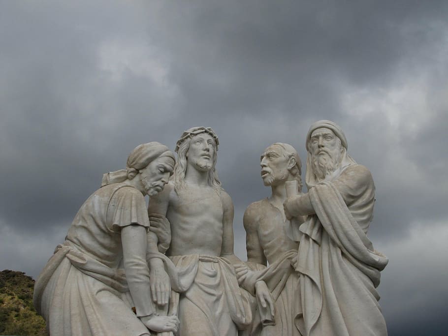 jesus, christ, religion, easter, procession, sculpture, art and craft HD wallpaper
