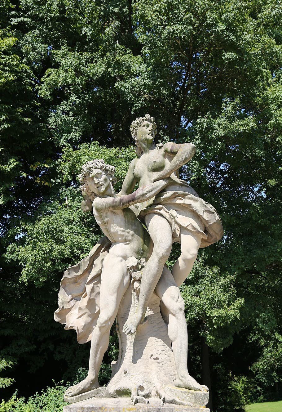 cherub, old, artwork, antique, hermitage, stone figure, sculpture HD wallpaper