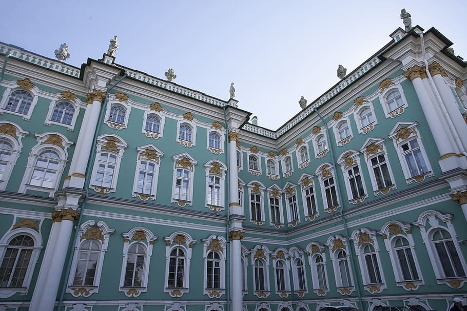 St Peterburg, Russia, Ermitage, architecture, travel destinations, HD wallpaper