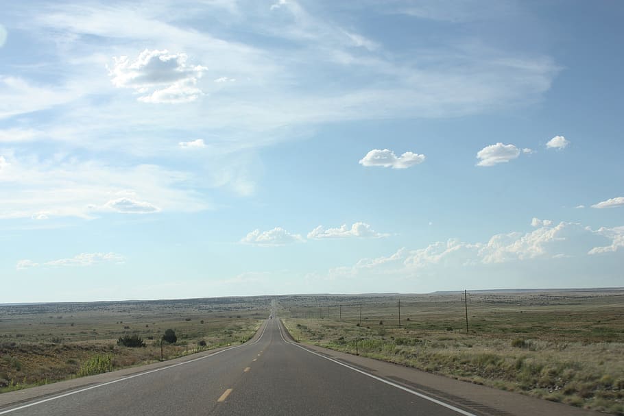 Road, Infinity, Texas, Landscape, highway, journey, sky, horizon HD wallpaper