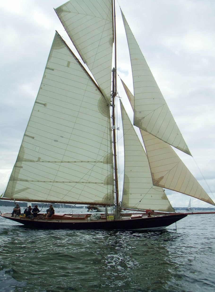 sailboat, former, brest, sailing, nautical Vessel, sport, sea HD wallpaper
