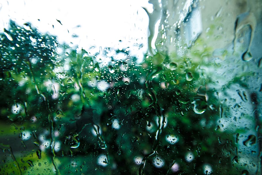 still, items, things, windows, pane, glass, rain, water, droplet HD wallpaper