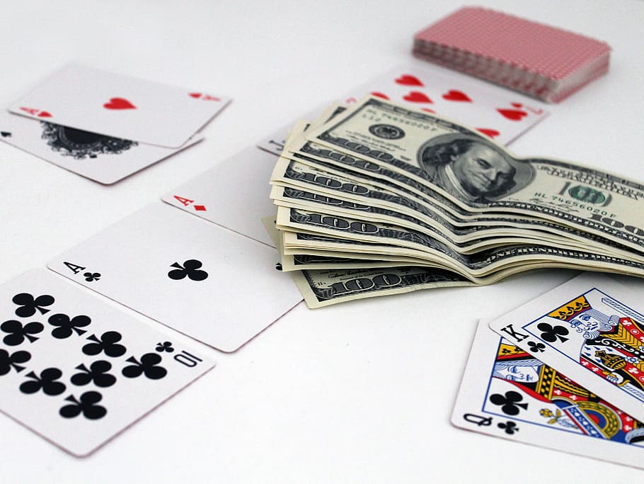 red, casino, luck, business, ace, achievement, banknote, blackjack, HD wallpaper