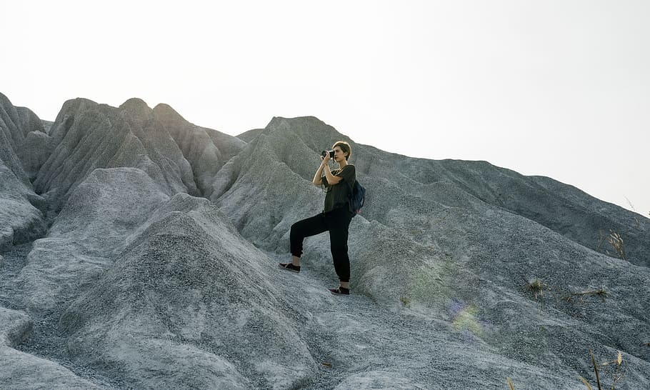 activity, adventure, backpack, backpacker, camera, camping HD wallpaper
