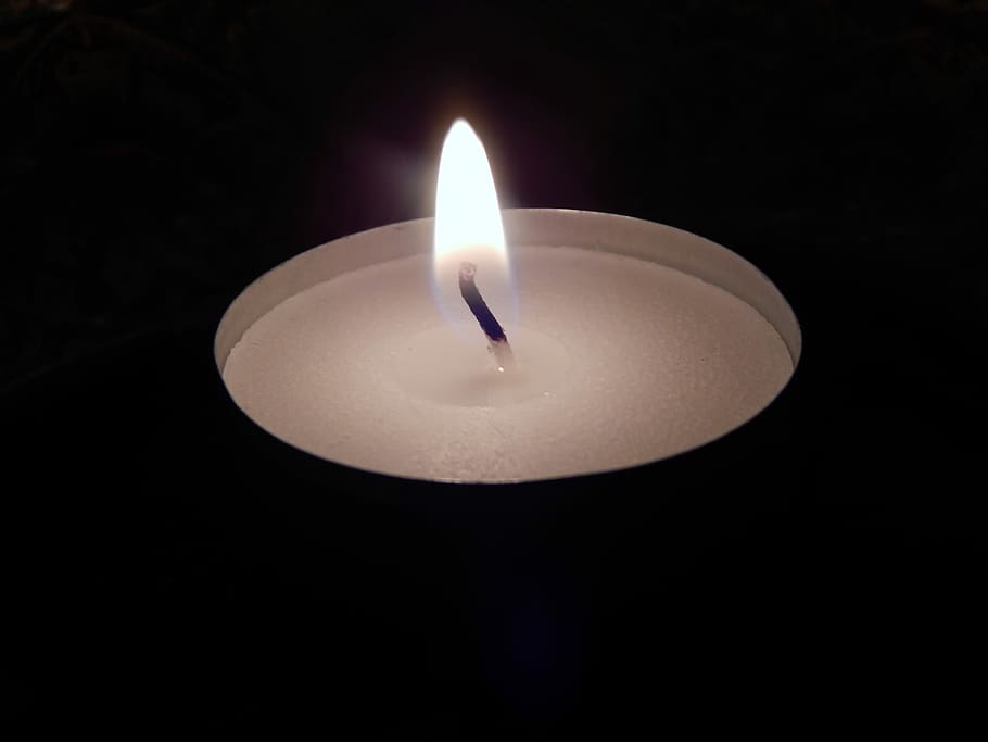 Candle, Flame, Christmas, black background, illuminated, burning HD wallpaper