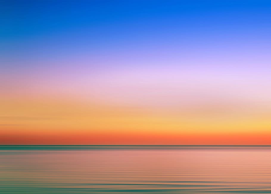 beach, bright, calm waters, clouds, dawn, dusk, evening, nature, HD wallpaper