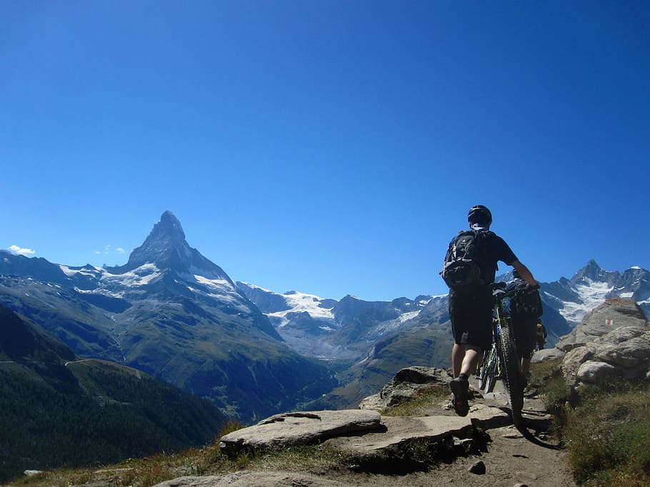 Switzerland, Mountain, Nature, Alpine, cycling, matterhorn