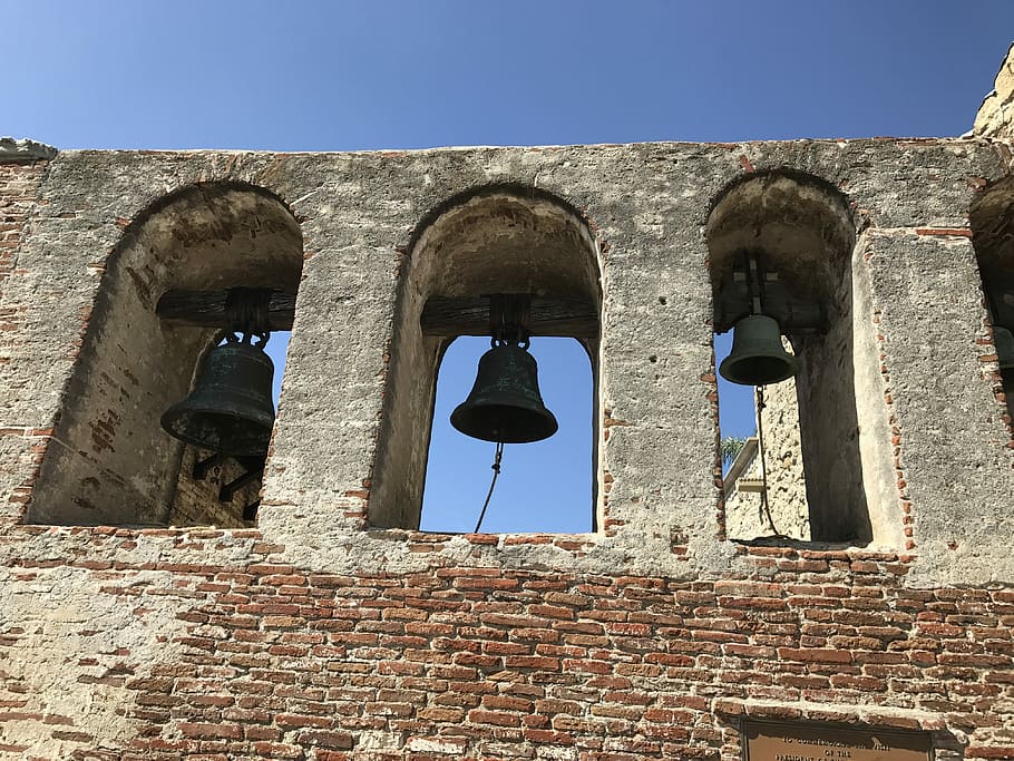 Capistrano, Mission, Bells, Catholic, historic, church, christian HD wallpaper