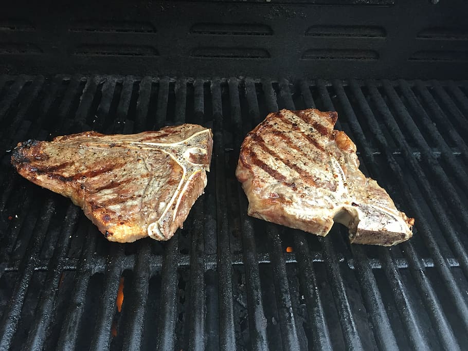 steak, grill, summer, barbecue, food and drink, barbecue grill HD wallpaper