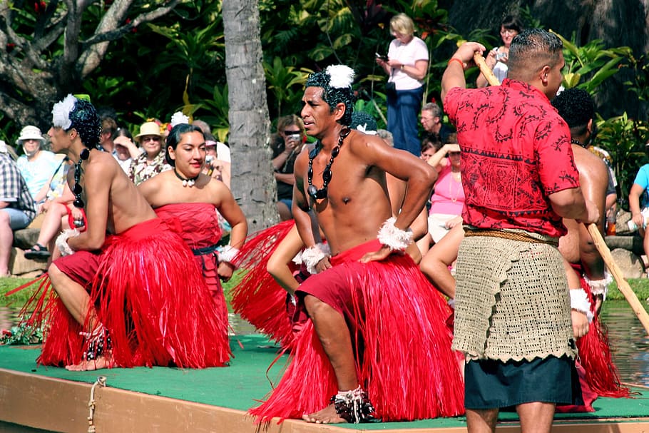 hawaii, dance, parade, native, traditional, culture, ceremonial HD wallpaper