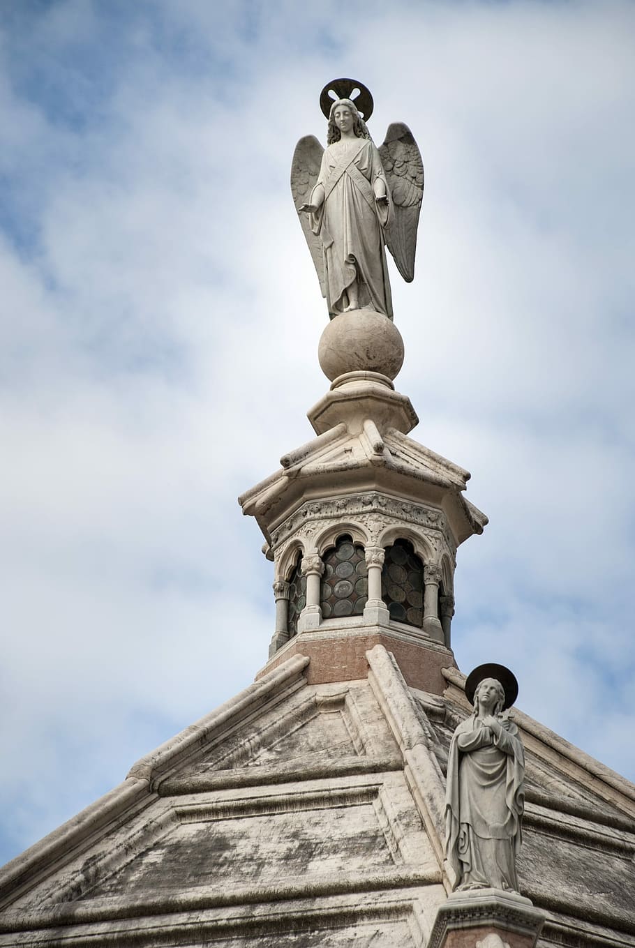 architecture, himmel, statue, all, religion, church, catholicism HD wallpaper