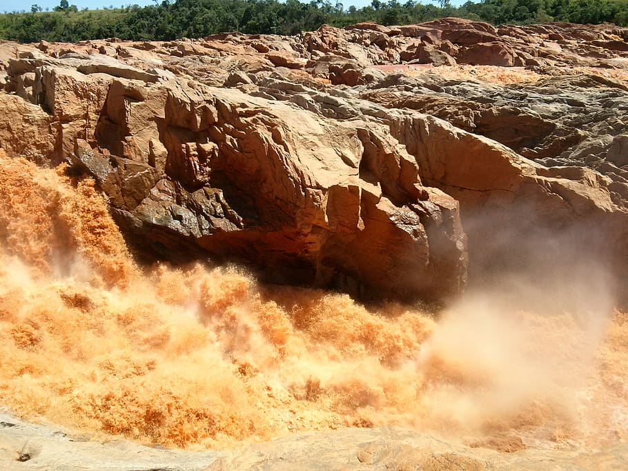 river, malagasy, flood, rock, beauty in nature, rock formation HD wallpaper