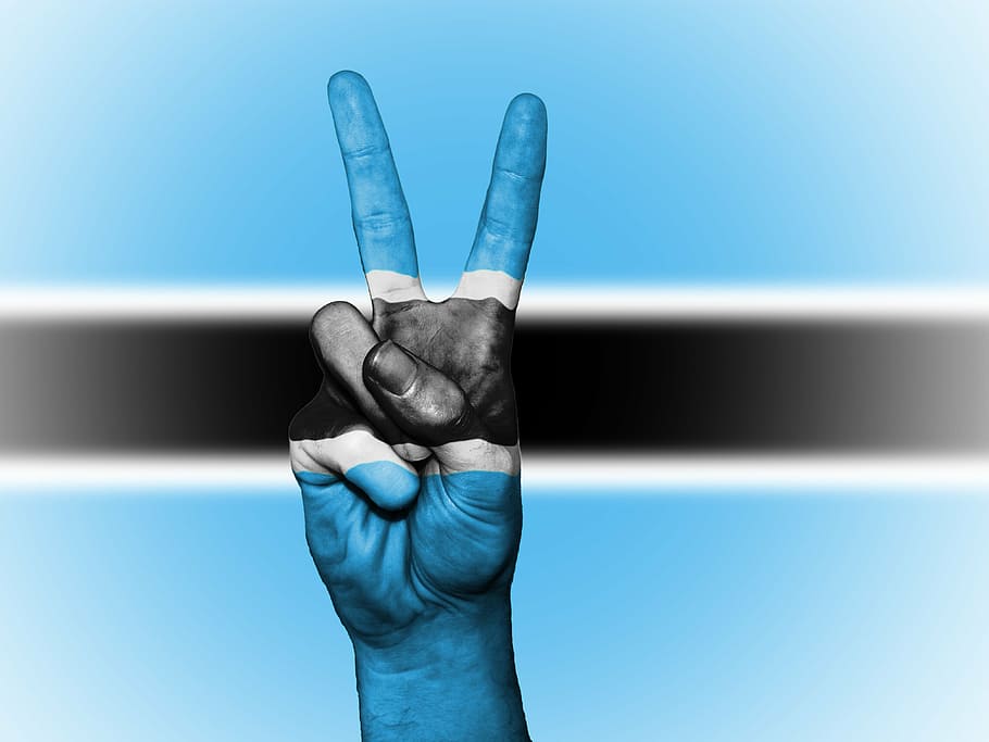 botswana, flag, peace, background, banner, colors, country HD wallpaper