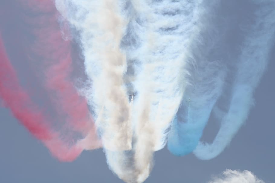 red arrows, plane, airshow, air display, aeroplanes, bournemouth HD wallpaper