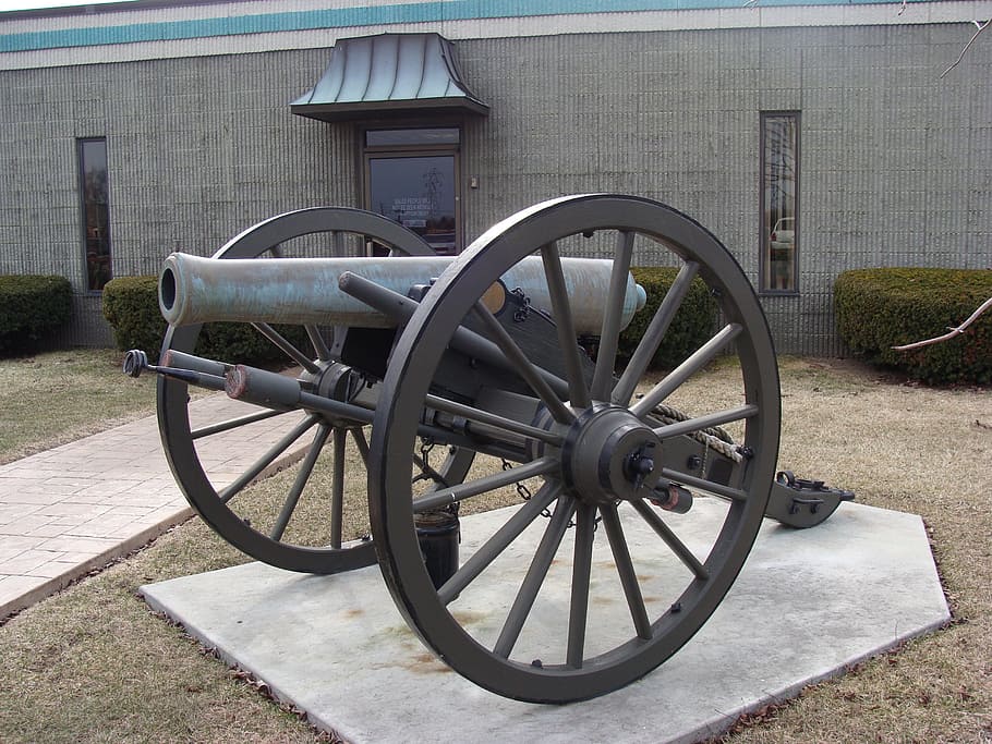 Cannon, Weapon, Wheel, Military, gun, artillery, metal, defense HD wallpaper