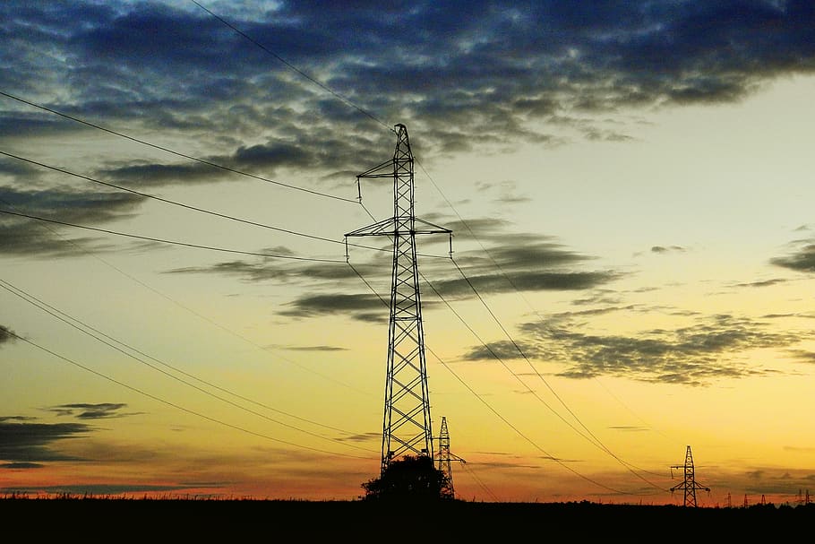 landscape, sky, clouds, mood, twilight, electricity, cloud - sky HD wallpaper