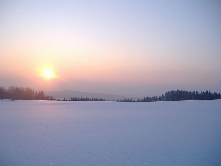 winter, snow, white, scenics - nature, cold temperature, sky HD wallpaper