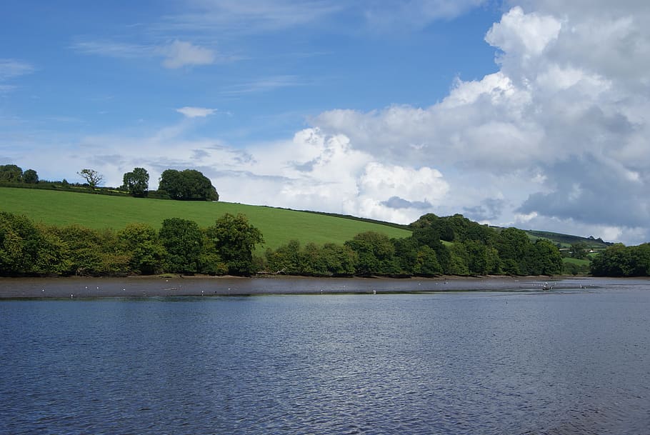 River, Landscape, Water, Nature, Sky, natural, outdoor, scenic HD wallpaper