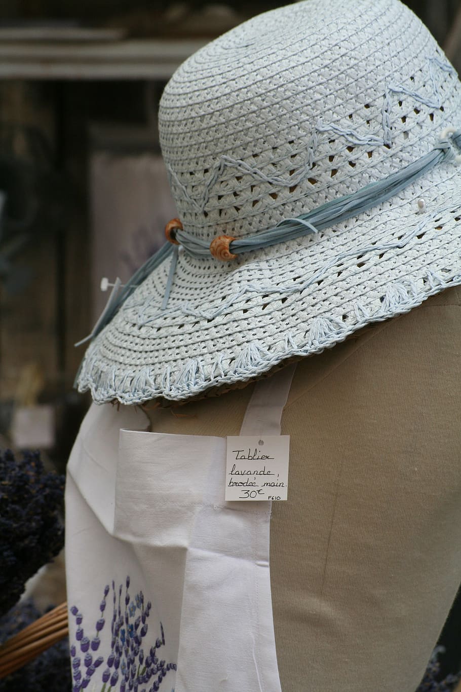 hat, shop, provence, clothing, focus on foreground, close-up HD wallpaper