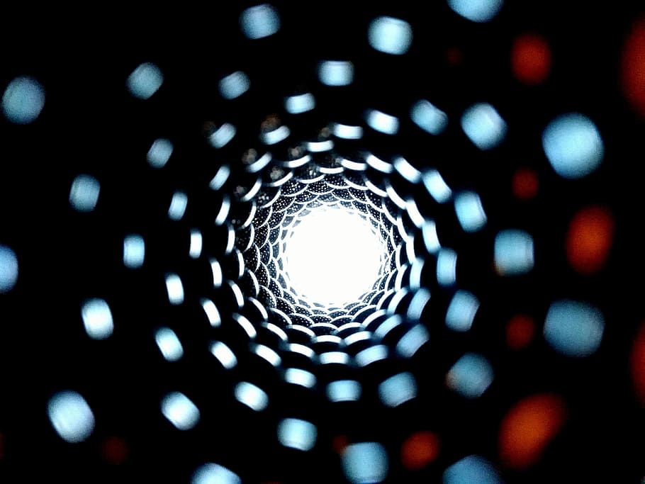 illusion, light, road, geometric shape, illuminated, technology HD wallpaper