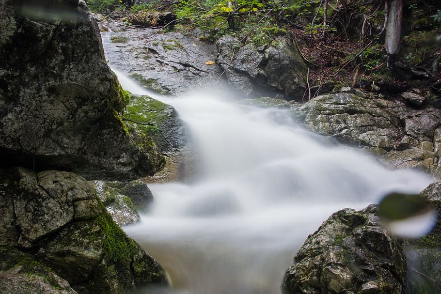 water, bach, flow, nature, waters, water running, rock, creek HD wallpaper