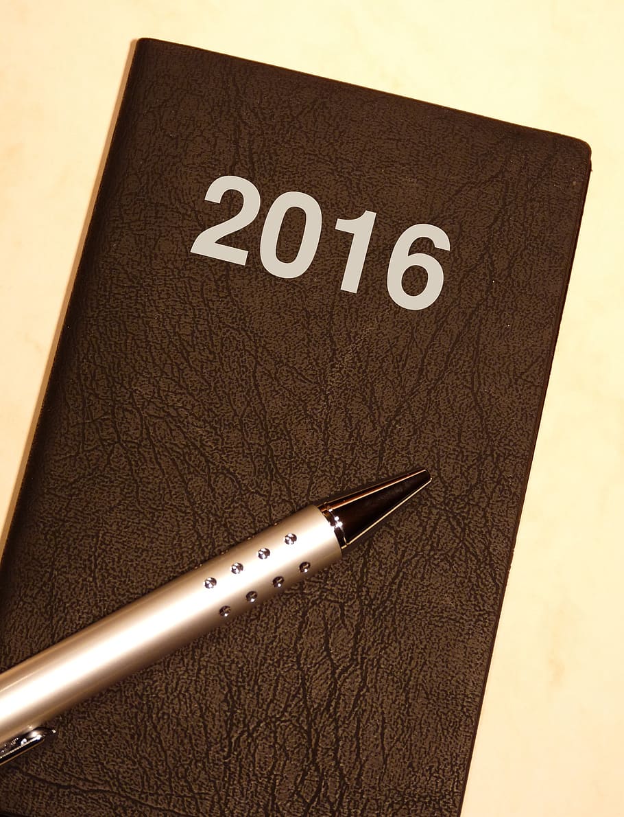 gray pen, calendar, year, date, day, appointment, dates, forward HD wallpaper