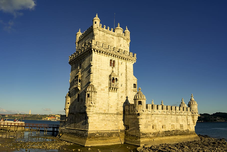 tower of belém, portugal, fortress, castle, monument, palace, HD wallpaper